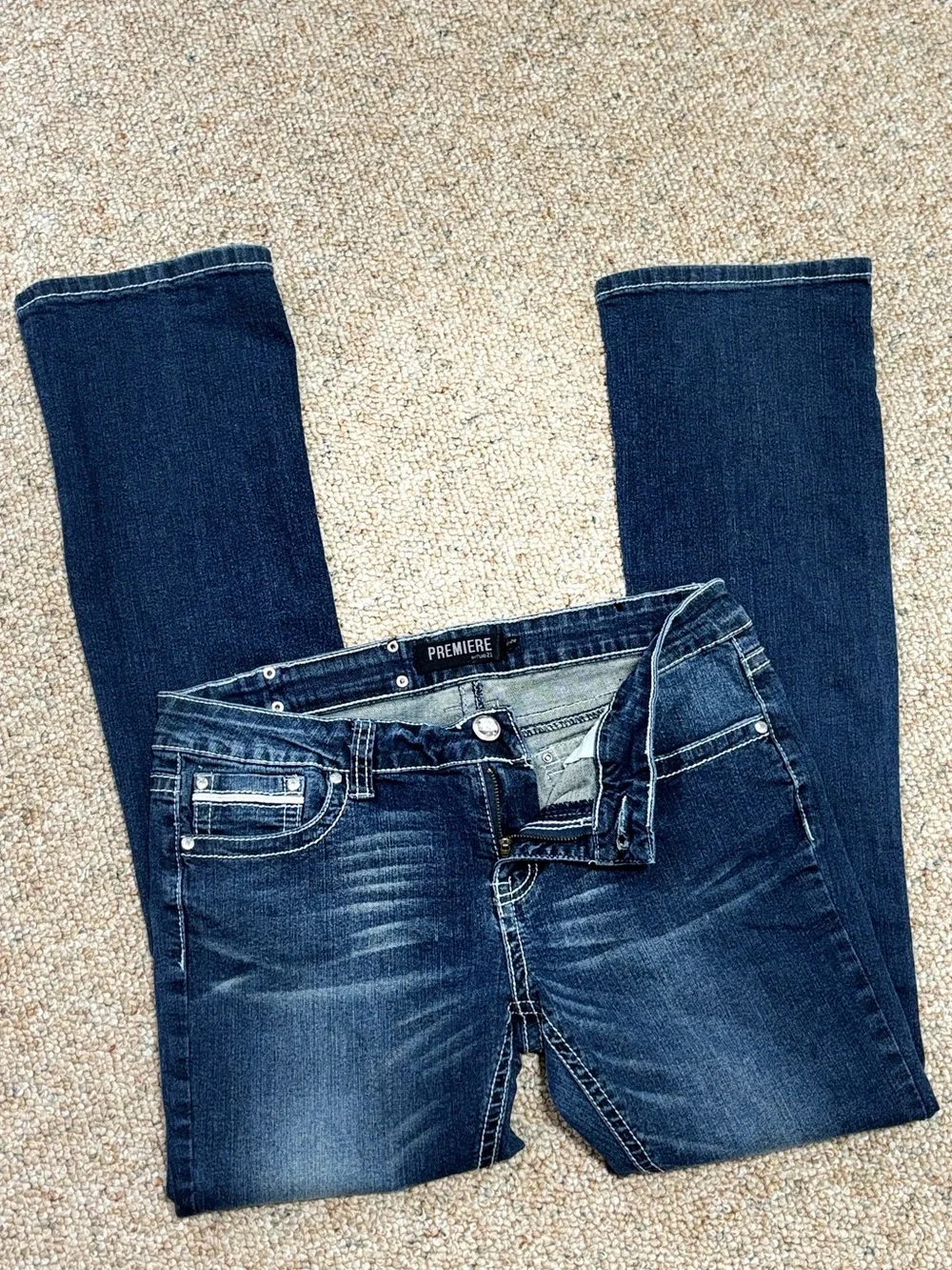 Rue 21 Premiere Denim Skinny Boot Cut Blue Jeans Women's Junior Size 11/12R